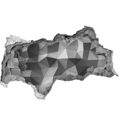 Dziura 3d foto tapeta Abstrakcja trójkąty