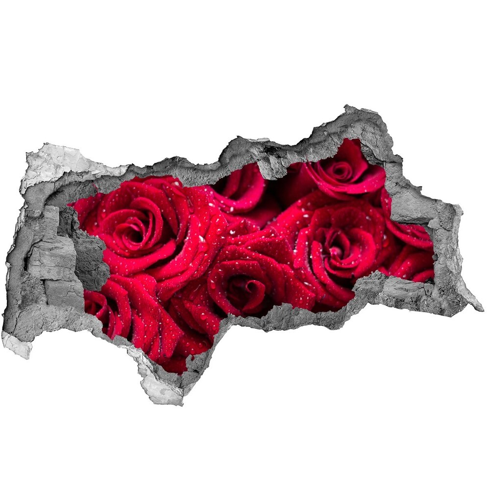 Samoprzylepna naklejka na ścianę Krople na różach