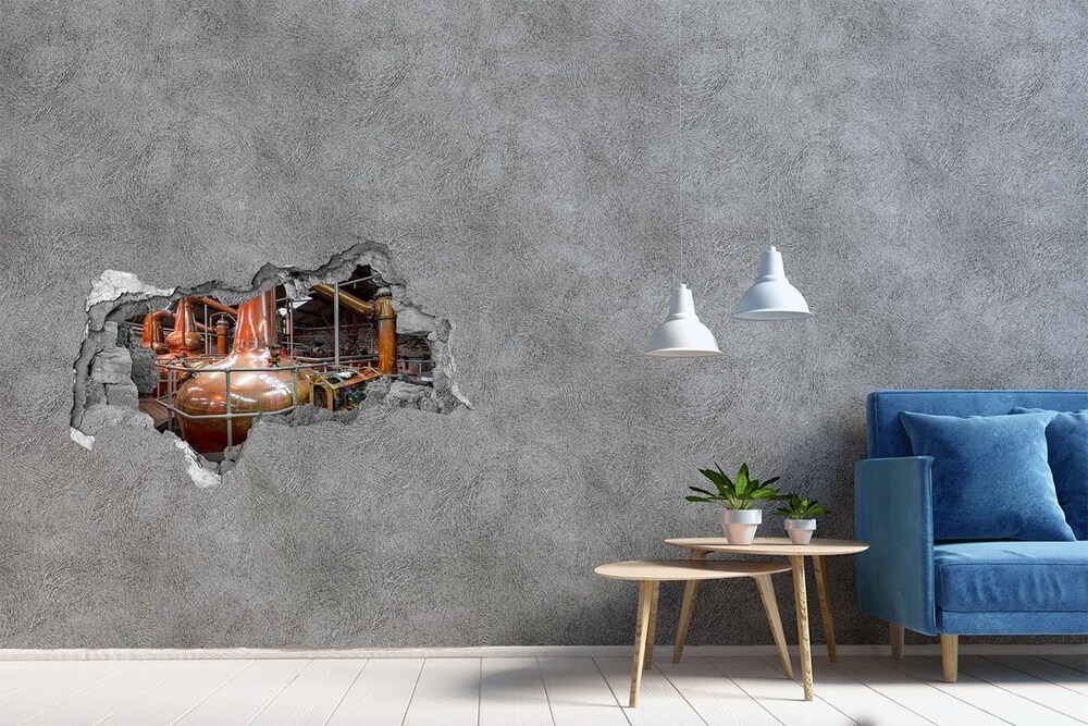 Fototapeta dziura na ścianę 3d Warzelnia