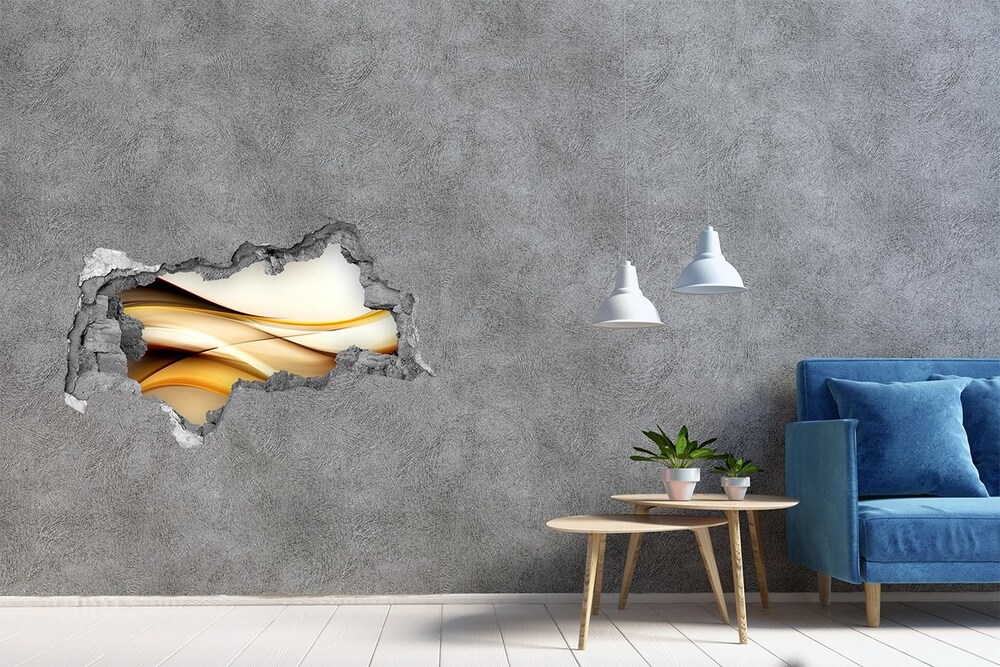 Dziura 3d fototapeta naklejka Abstrakcyjne fale