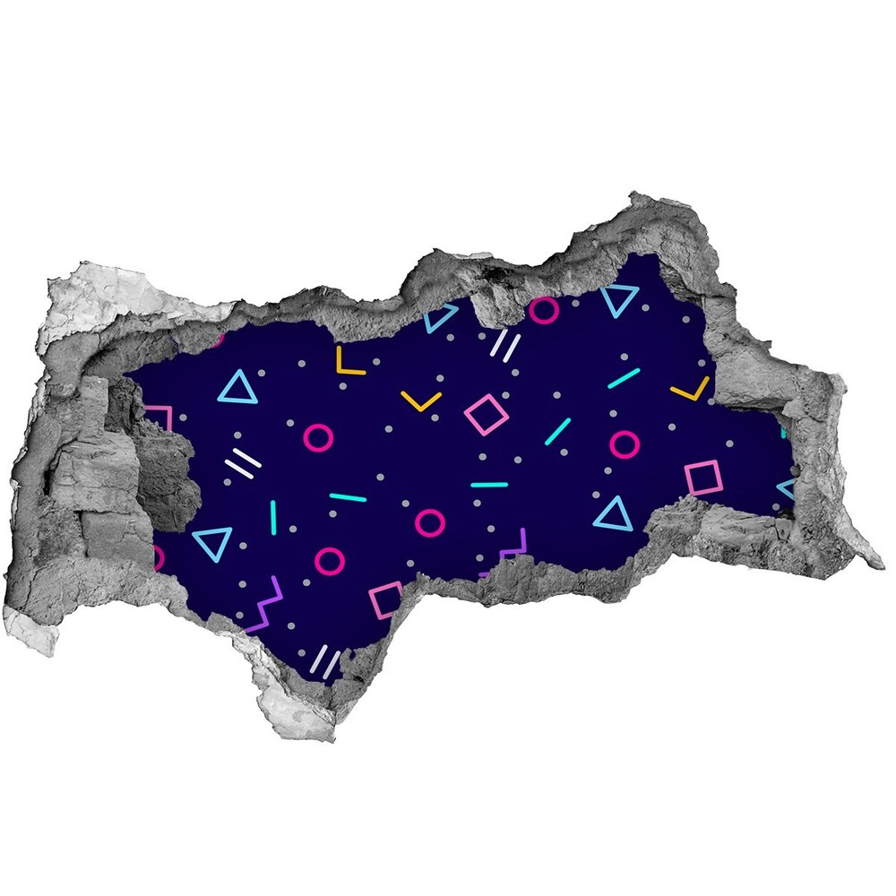 Fototapeta dziura na ścianę Geometryczne tło