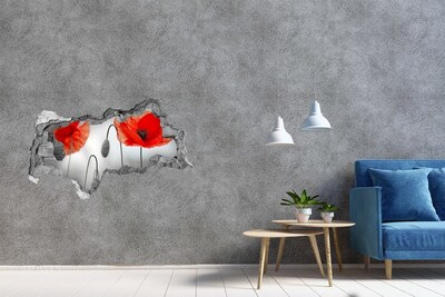 Samoprzylepna naklejka na ścianę fototapeta Maki