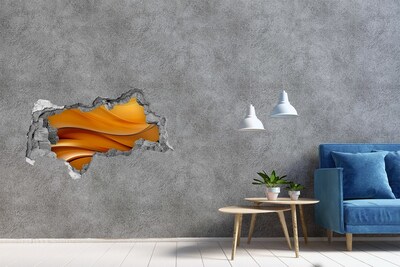 Dziura 3d fototapeta naklejka Fale tło