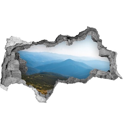 Dziura 3d w ścianie na ścianę Park narodowy Tatry
