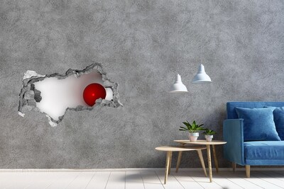 Dziura 3d fototapeta naklejka Abstrakcja kula