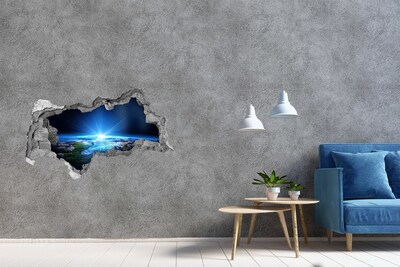 Foto zdjęcie dziura na ścianę Planeta Ziemia