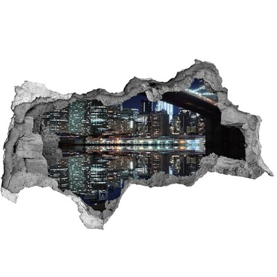 Fototapeta dziura na ścianę 3d Most Brookliński