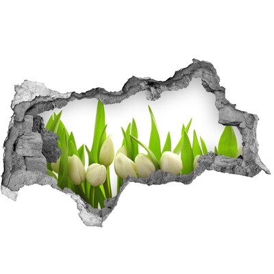 Samoprzylepna naklejka na ścianę Białe tulipany