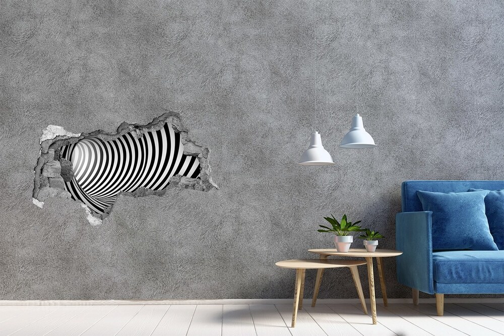Dziura 3d fototapeta naklejka Tunel 3D