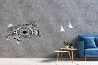 Dziura 3d fototapeta naklejka Ornamenty okrąg