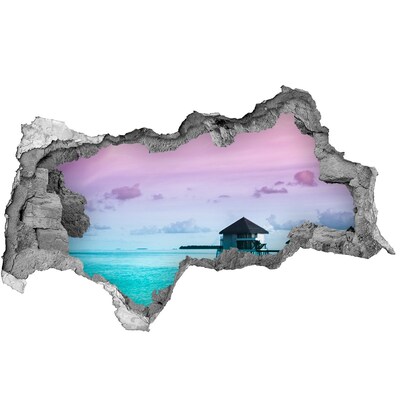 naklejka fototapeta na ścianę Bungalowy nad wodą