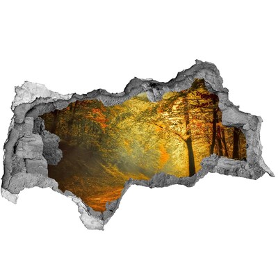 naklejka fototapeta 3D widok Las jesienią