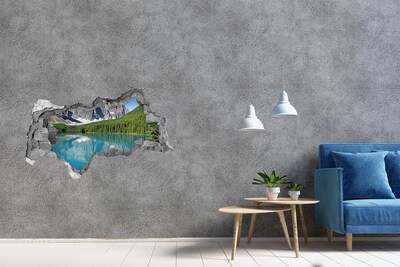 naklejka fototapeta 3D widok Jezioro w górach