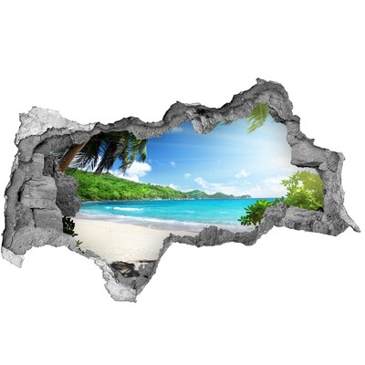 naklejka fototapeta 3D na ścianę Seszele plaża
