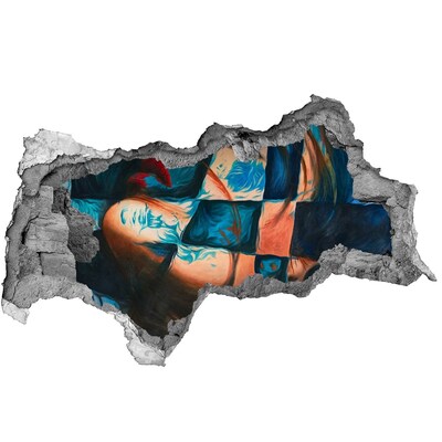 Fototapeta dziura na ścianę Kobieta abstrakcja