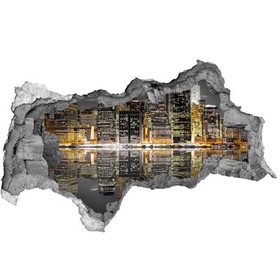 naklejka fototapeta 3D widok Nowy Jork nocą