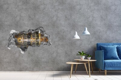 naklejka fototapeta 3D widok Nowy Jork nocą