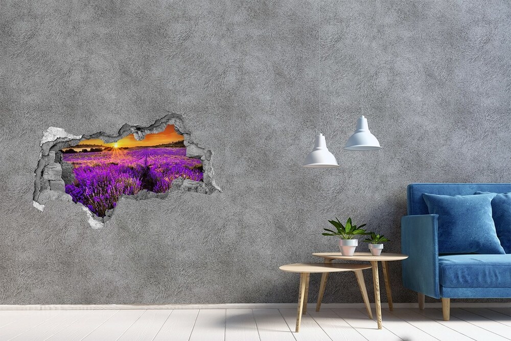 naklejka fototapeta 3D widok Pole lawendy
