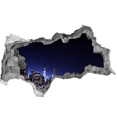 Fototapeta dziura na ścianę 3d Most Brookliński