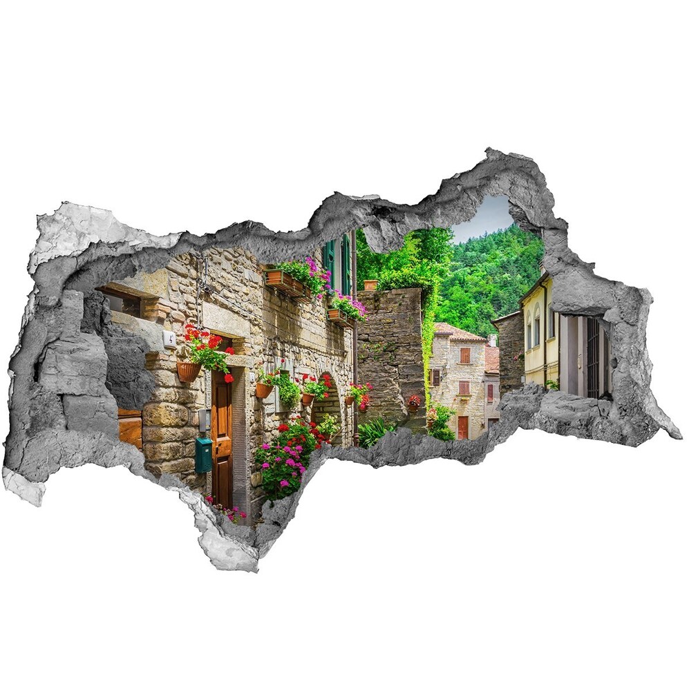 Fototapeta dziura na ścianę 3d Urokliwa uliczka
