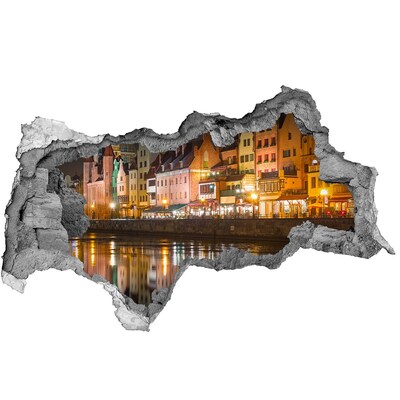 Fototapeta dziura na ścianę 3d Gdańsk Polska