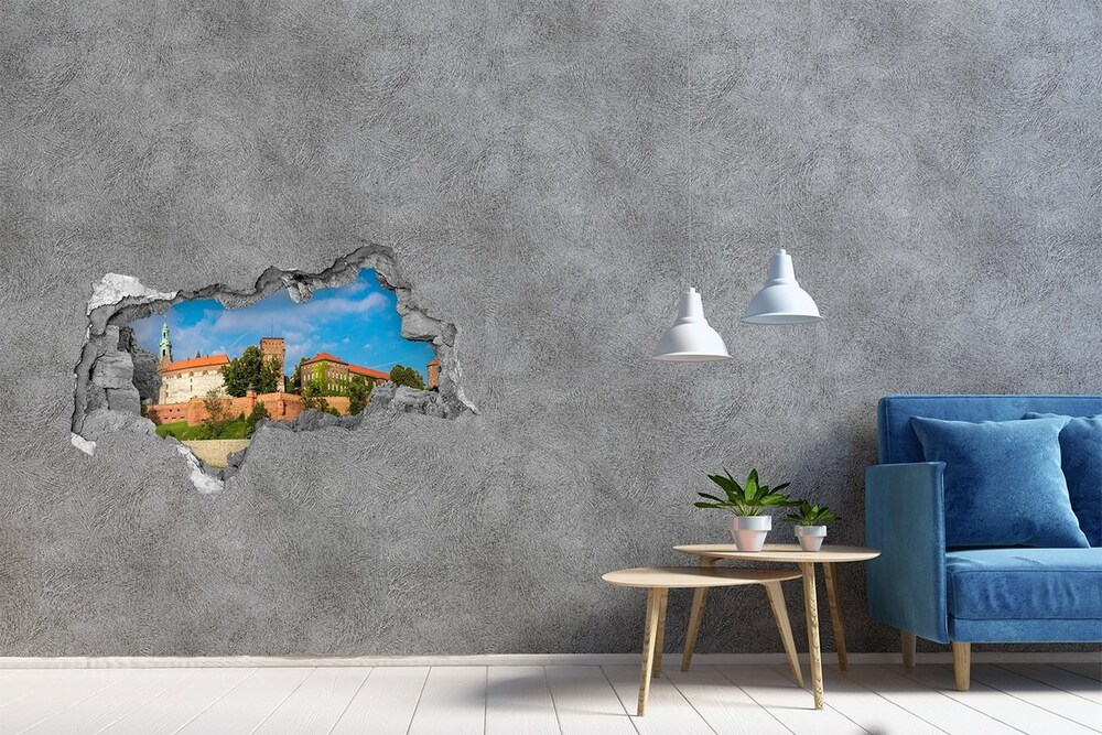 Fototapeta dziura na ścianę 3d Kraków Polska