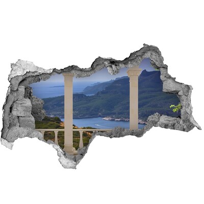 Fototapeta dziura na ścianę 3d Widok na zatokę