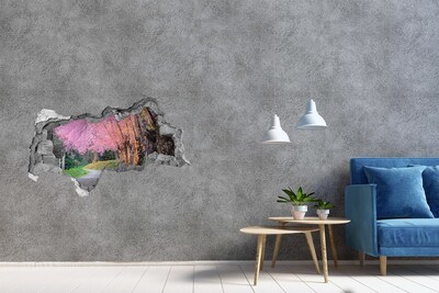naklejka fototapeta 3D widok Kwiaty wiśni