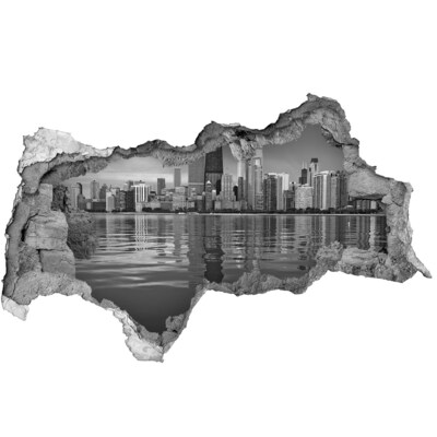 Fototapeta dziura na ścianę 3d naklejka Chicago
