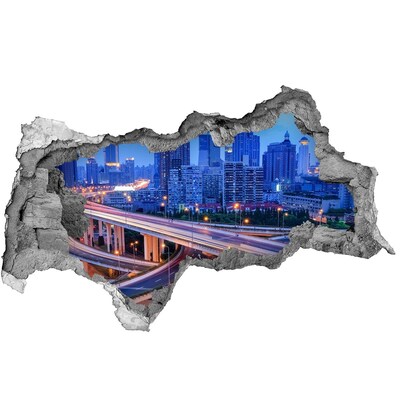 Fototapeta dziura na ścianę 3d naklejka Wiadukt