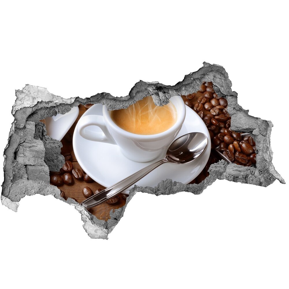 Naklejka dziura na ścianę Aromatyczna kawa