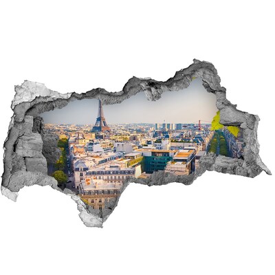 Fototapeta dziura na ścianę 3d naklejka Paryż