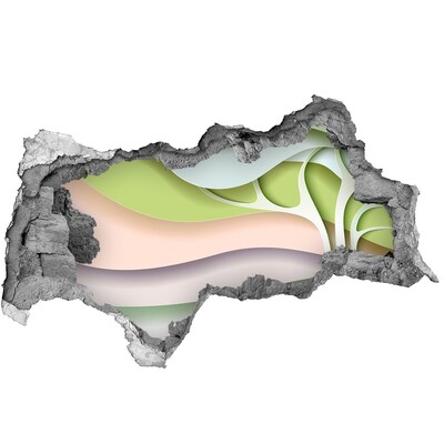 Dziura 3d fototapeta naklejka Abstrakcja drzewo