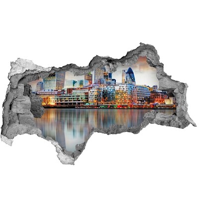 Fototapeta dziura na ścianę 3d Panorama Londynu