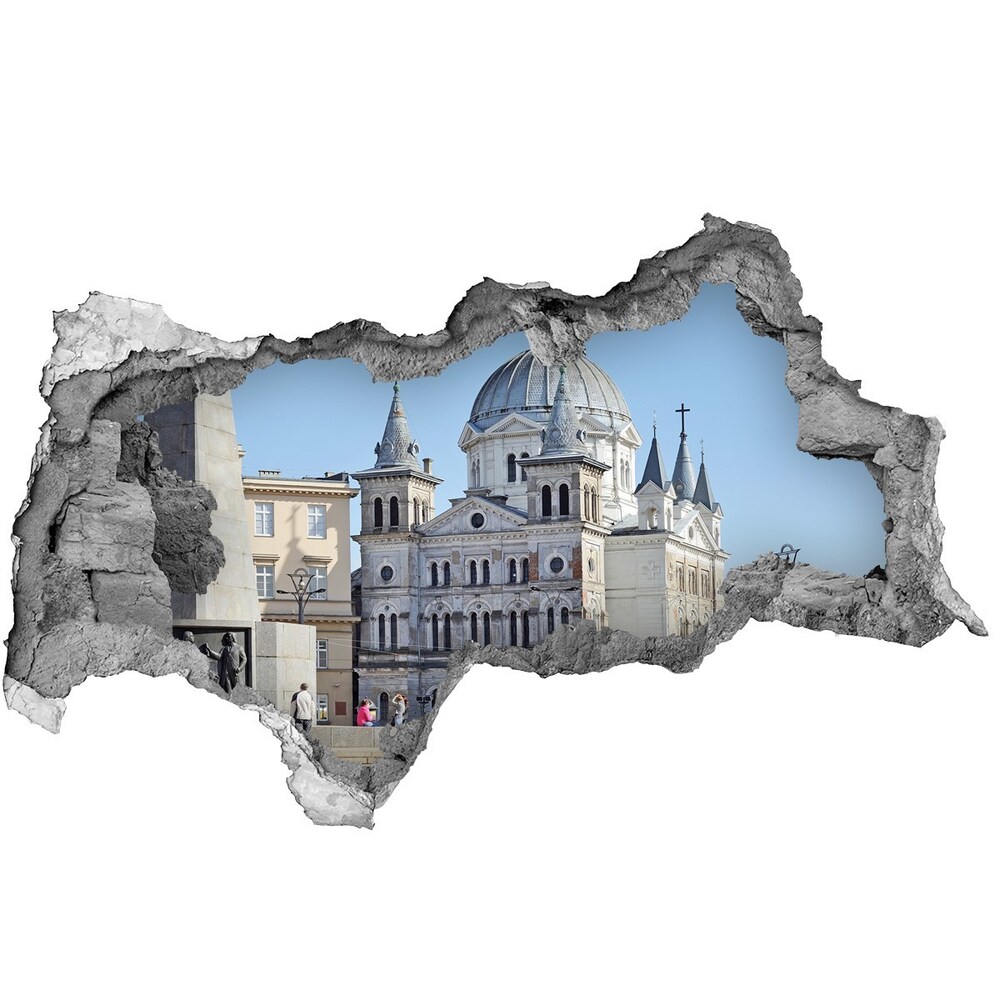 Fototapeta dziura na ścianę 3d Plac Wolności Łódź