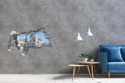 Fototapeta dziura na ścianę 3d Plac Wolności Łódź