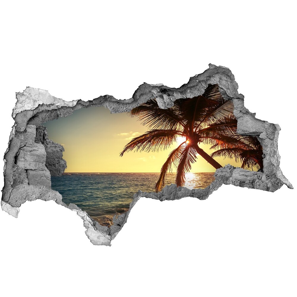 naklejka fototapeta 3D widok Tropikalna plaża