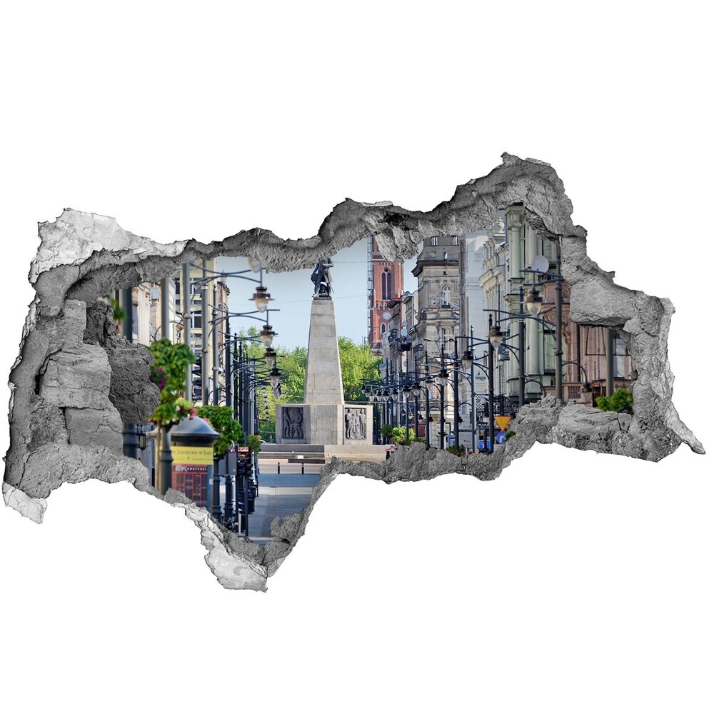 Fototapeta dziura na ścianę 3d Łódź Polska