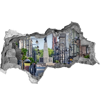 Fototapeta dziura na ścianę 3d Łódź Polska