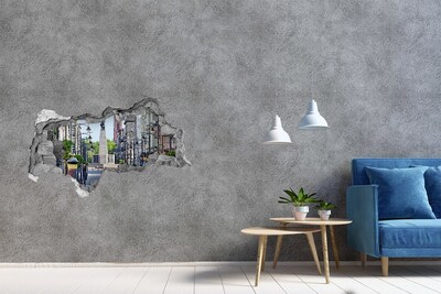 Fototapeta dziura na ścianę 3d Łódź Polska