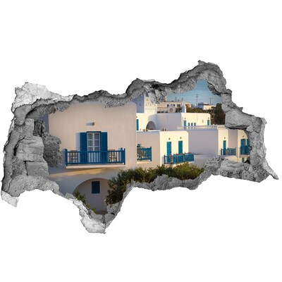 Fototapeta dziura na ścianę 3d Mykonos Grecja
