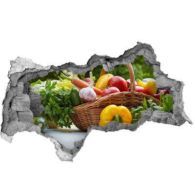 Samoprzylepna naklejka beton Kosz warzyw