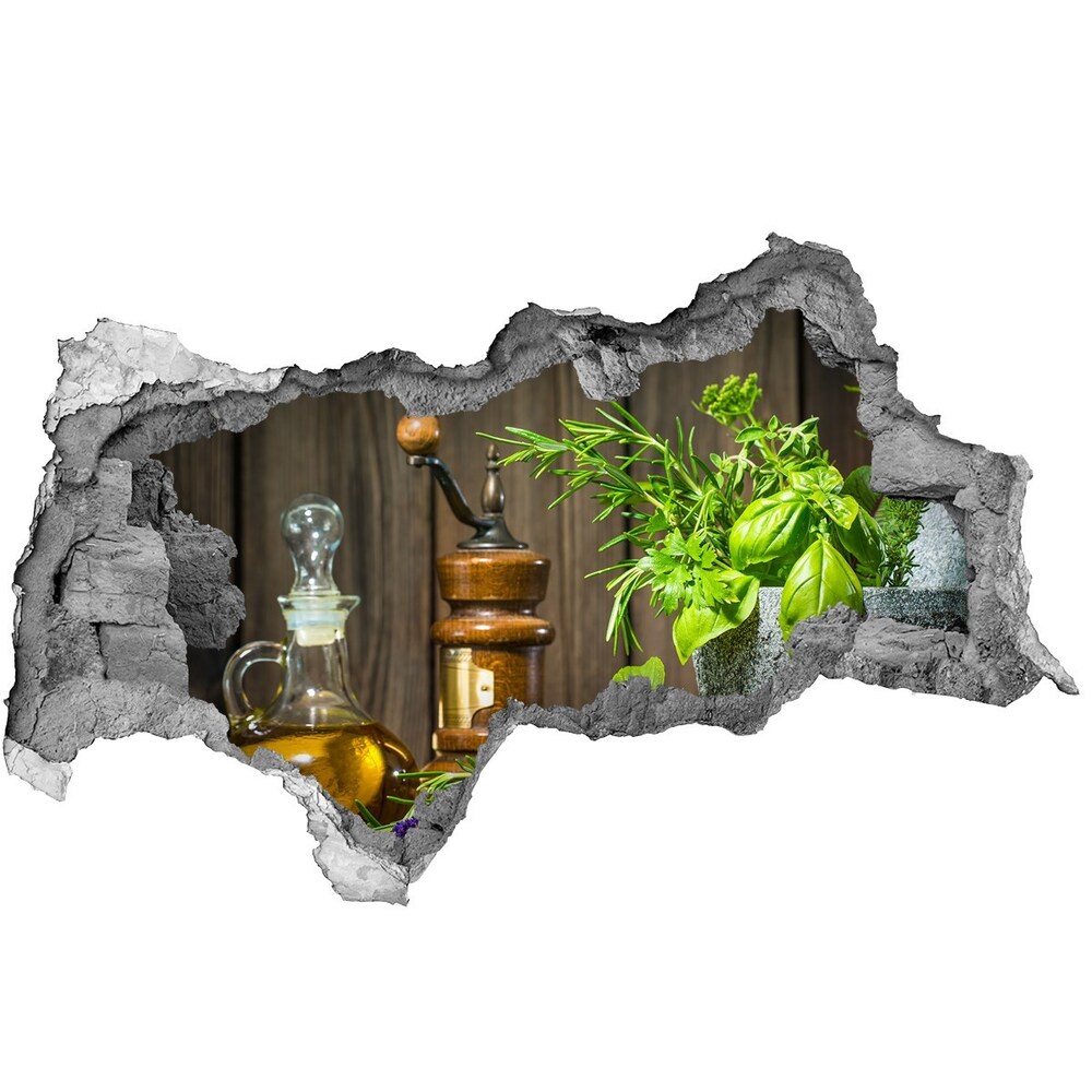 Samoprzylepna naklejka Zioła w moździerzu