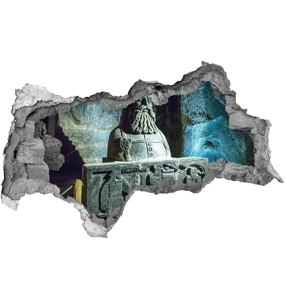 Fototapeta dziura na ścianę 3d Kopalnia soli