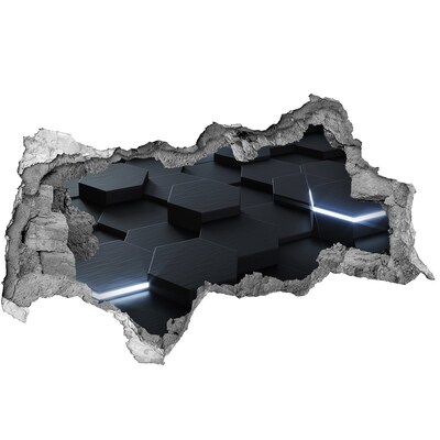 Samoprzylepna dziura ścienna 3D Abstrakcja