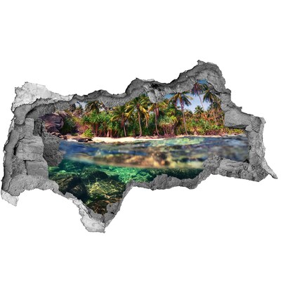 naklejka fototapeta 3D na ścianę Tropikalna plaża