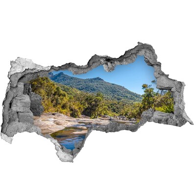 naklejka fototapeta 3D na ścianę Rzeka w lesie