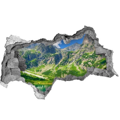 Dziura 3d foto tapeta naklejka Krowa