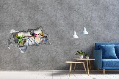 Fototapeta dziura na ścianę 3d Wieża Eiffla Paryż