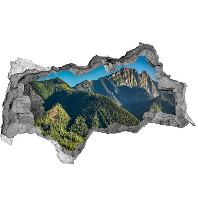 Samoprzylepna dziura na ścianę Jezioro w górach